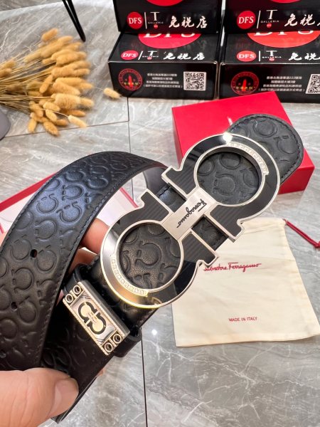 Streetwear Belt Ferragamo 320008 size:3.5cm