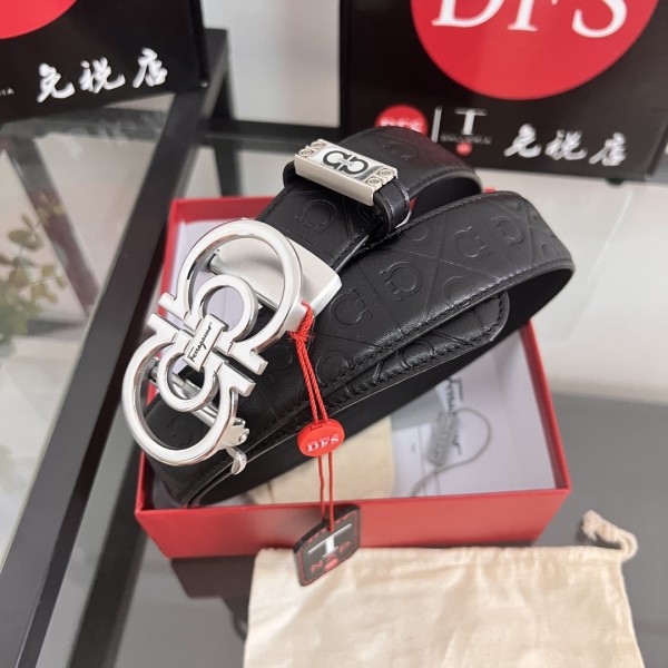 Streetwear Belt Ferragamo 320255 size:3.5cm