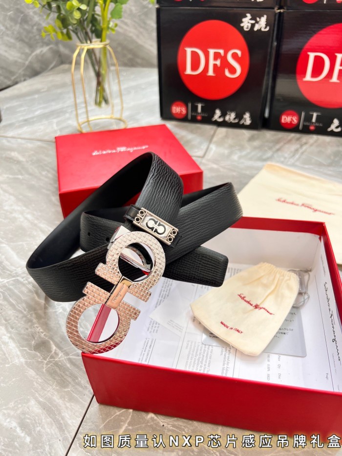 Streetwear Belt Ferragamo 319940 size:3.5cm