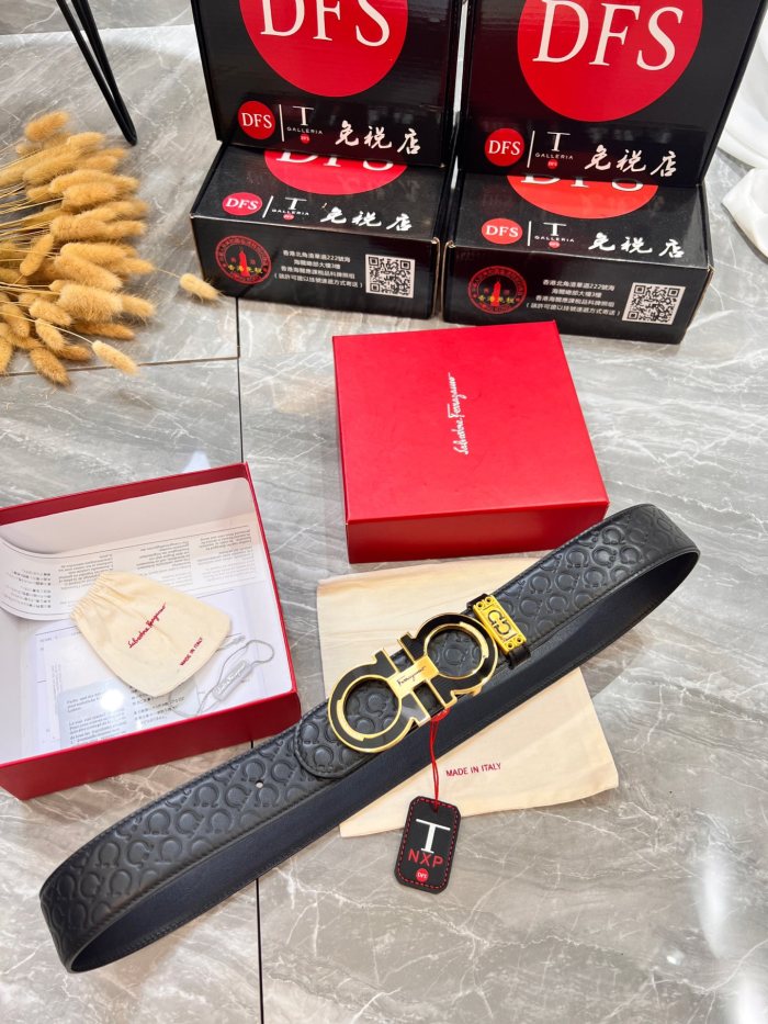 Streetwear Belt Ferragamo 320184size:3.5cm