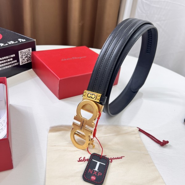 Streetwear Belt Ferragamo 320109 size:3.5cm