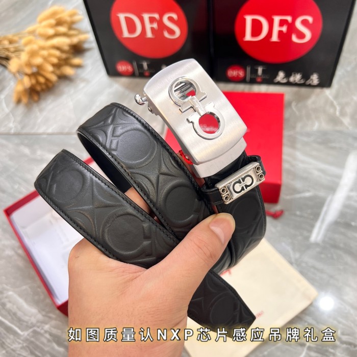 Streetwear Belt Ferragamo 320001 size:3.5cm