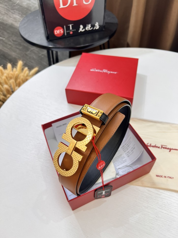 Streetwear Belt Ferragamo 320046 size:3.5cm