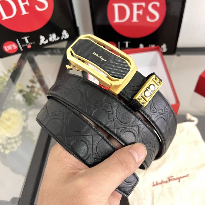 Streetwear Belt Ferragamo 320228 size:3.5cm