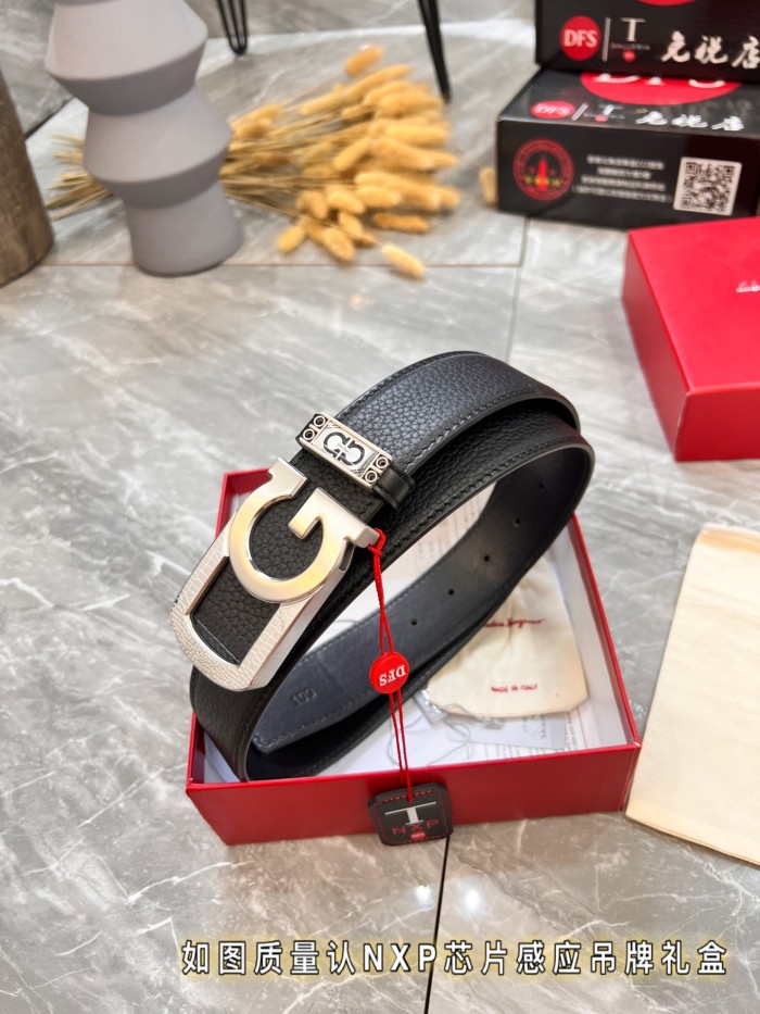 Streetwear Belt Ferragamo 320025 size:3.5cm