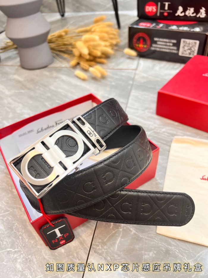 Streetwear Belt Ferragamo 319972 size:3.5cm