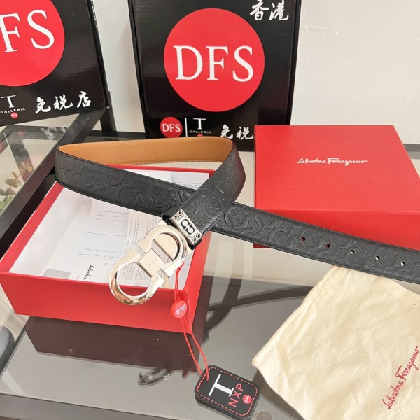 Streetwear Belt Ferragamo 320170 size:3.5cm