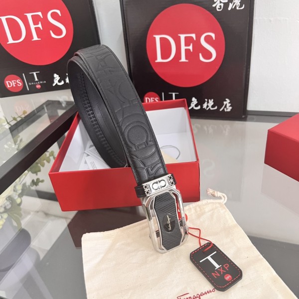 Streetwear Belt Ferragamo 320229 size:3.5cm
