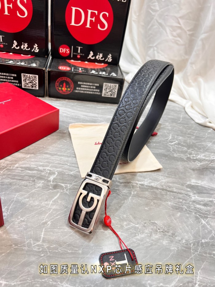 Streetwear Belt Ferragamo 320019 size:3.5cm