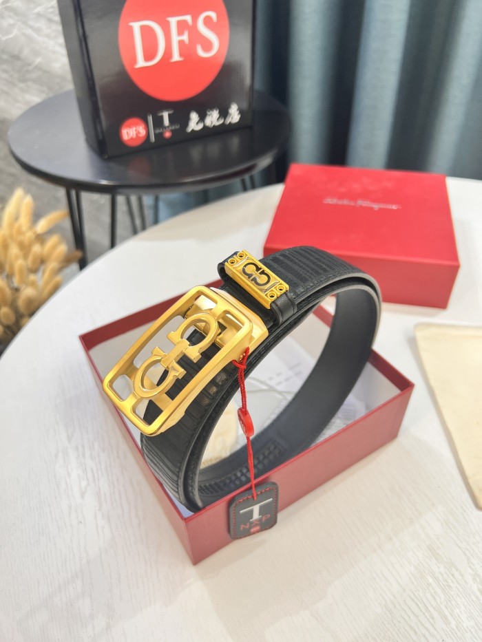 Streetwear Belt Ferragamo 319671 size:3.5cm
