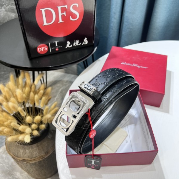 Streetwear Belt Ferragamo 319629 size:3.5cm