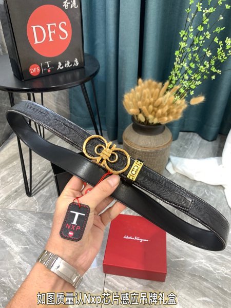 Streetwear Belt Ferragamo 319782 size:3.5cm