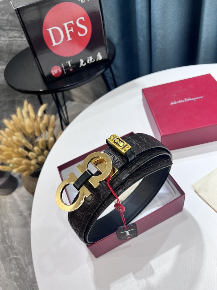 Streetwear Belt Ferragamo 319555 size:3.5cm