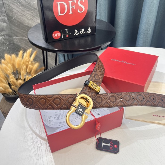 Streetwear Belt Ferragamo 319605 size:3.5cm