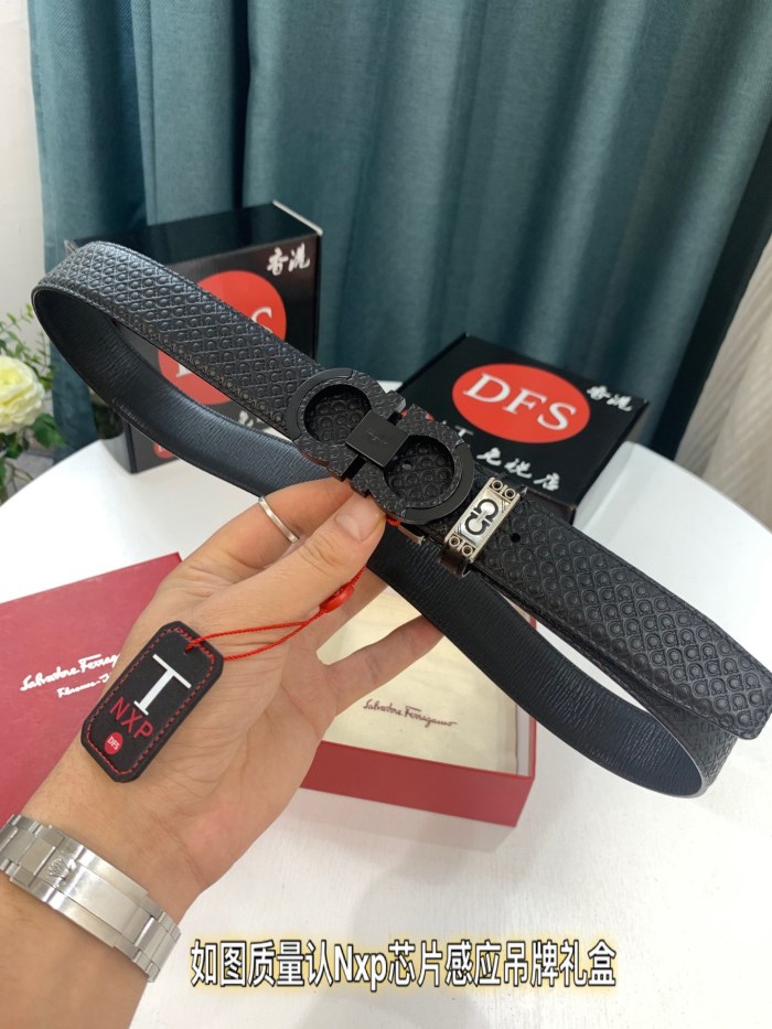 Streetwear Belt Ferragamo 319492 size:3.5cm