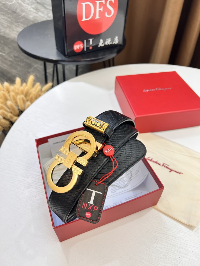 Streetwear Belt Ferragamo 319796 size:3.5cm