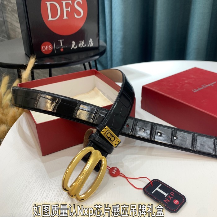 Streetwear Belt Ferragamo 319449 size:3.5cm