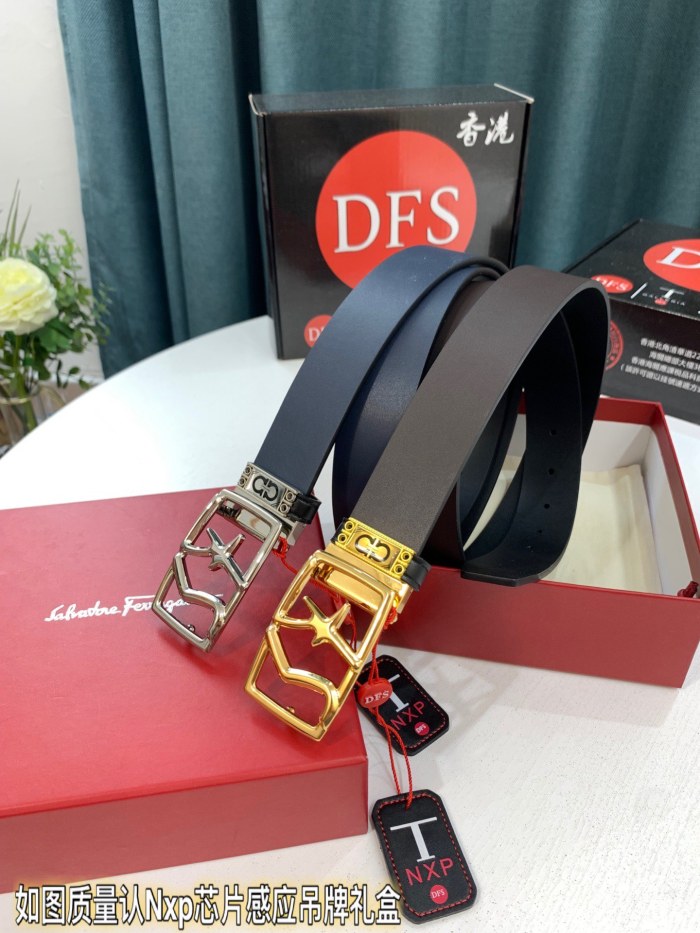 Streetwear Belt Ferragamo 319514 size:3.5cm