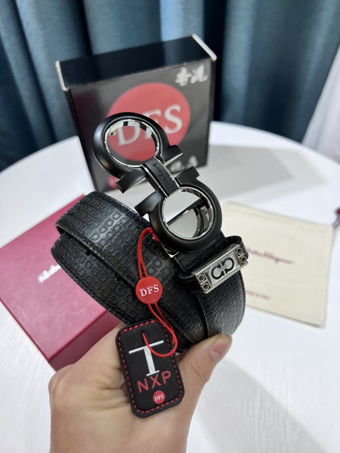 Streetwear Belt Ferragamo 319559 size:3.5cm