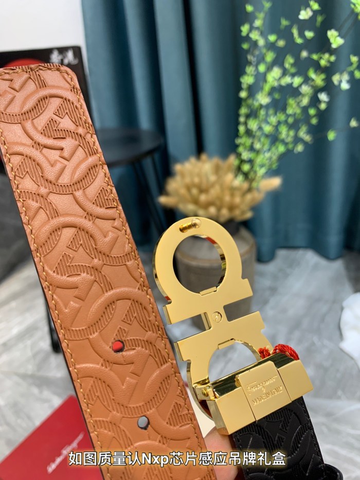 Streetwear Belt Ferragamo 319538 size:3.5cm