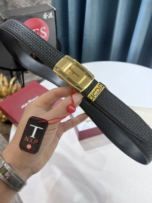 Streetwear Belt Ferragamo 319650 size:3.5cm
