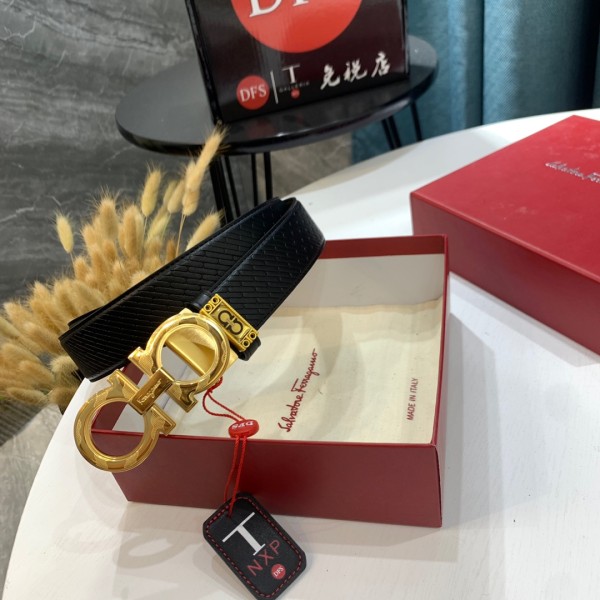 Streetwear Belt Ferragamo 319457 size:3.5cm