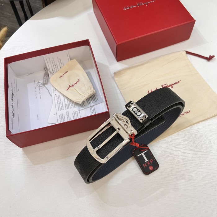 Streetwear Belt Ferragamo 319656 size:3.5cm