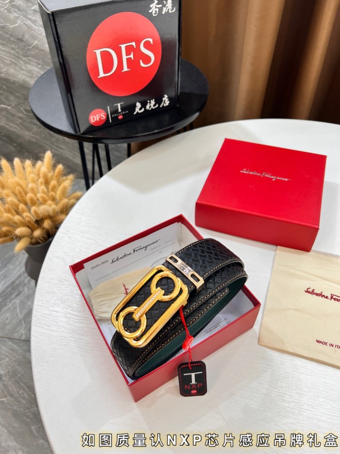 Streetwear Belt Ferragamo 319766 size:3.5cm