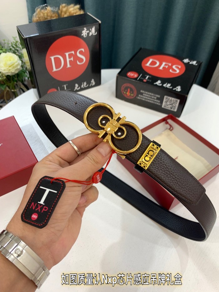 Streetwear Belt Ferragamo 319474 size:3.5cm