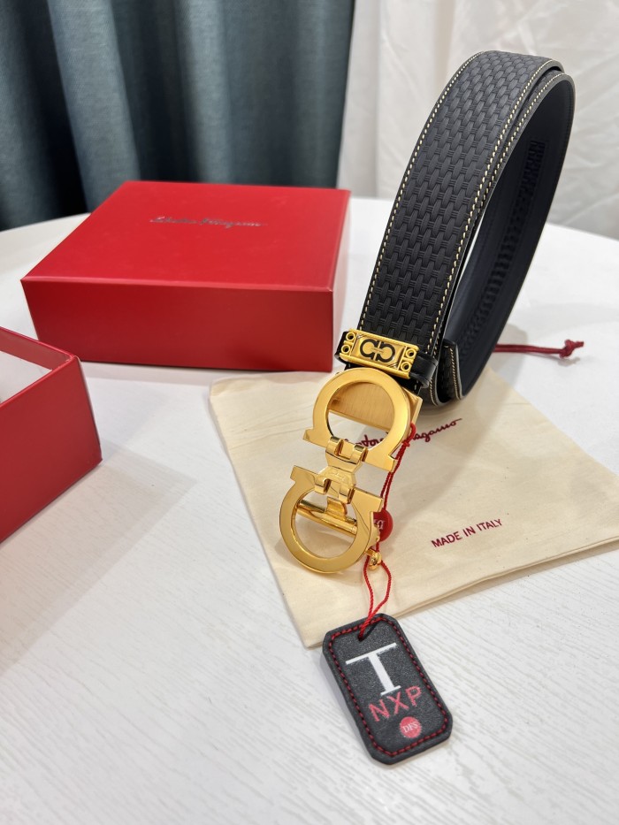 Streetwear Belt Ferragamo 319763 size:3.5cm