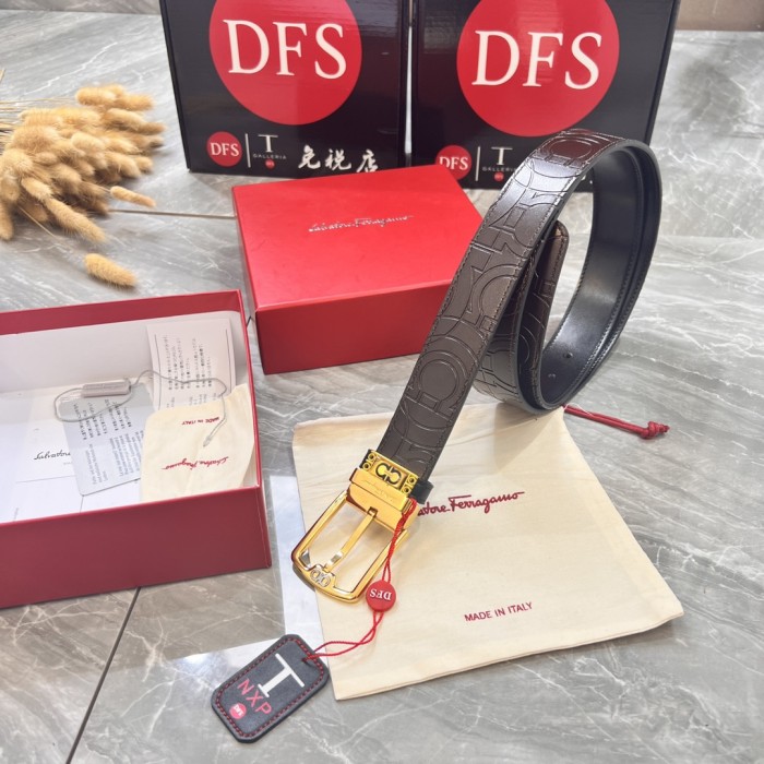 Streetwear Belt Ferragamo 319832 size:3.5cm