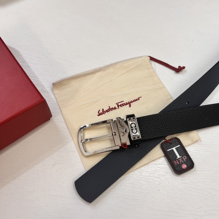 Streetwear Belt Ferragamo 319656 size:3.5cm
