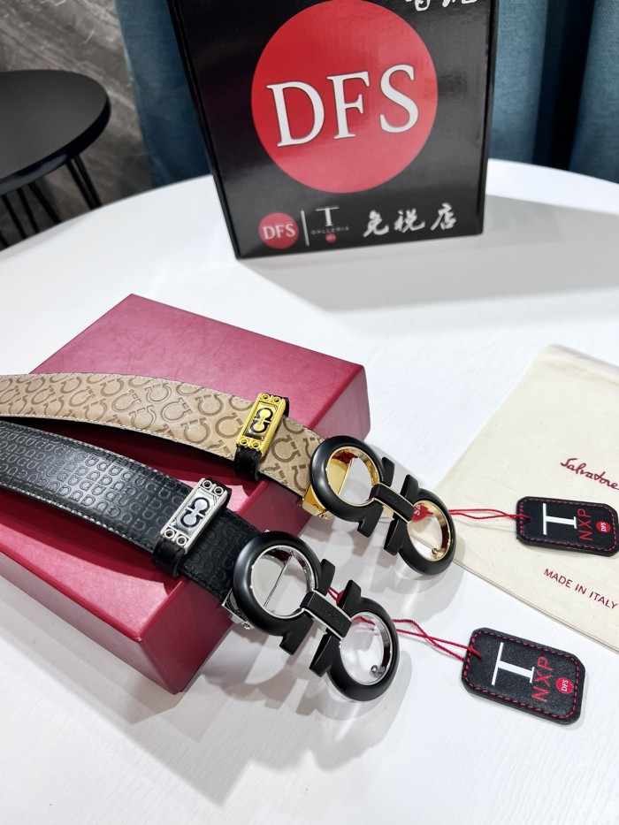 Streetwear Belt Ferragamo 319558 size:3.5cm