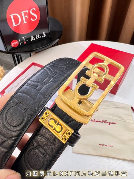 Streetwear Belt Ferragamo 319754 size:3.5cm