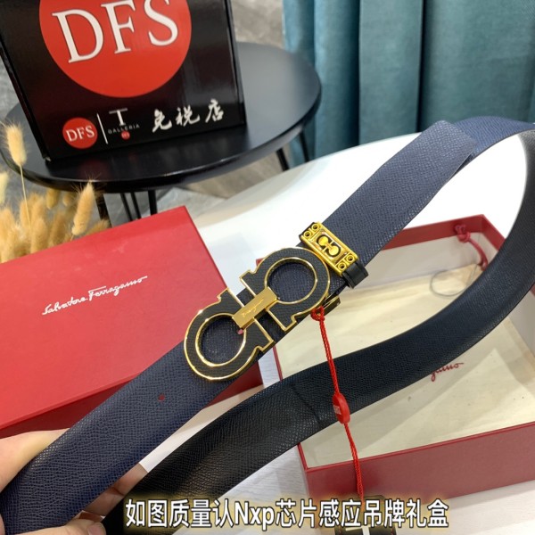 Streetwear Belt Ferragamo 319440 size:3.5cm
