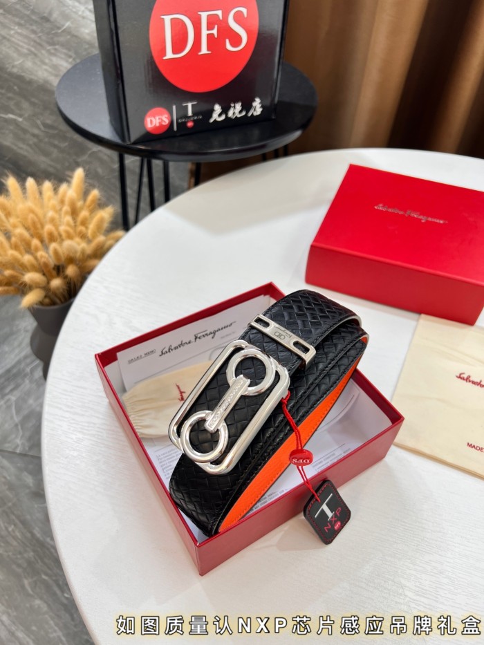 Streetwear Belt Ferragamo 319767 size:3.5cm