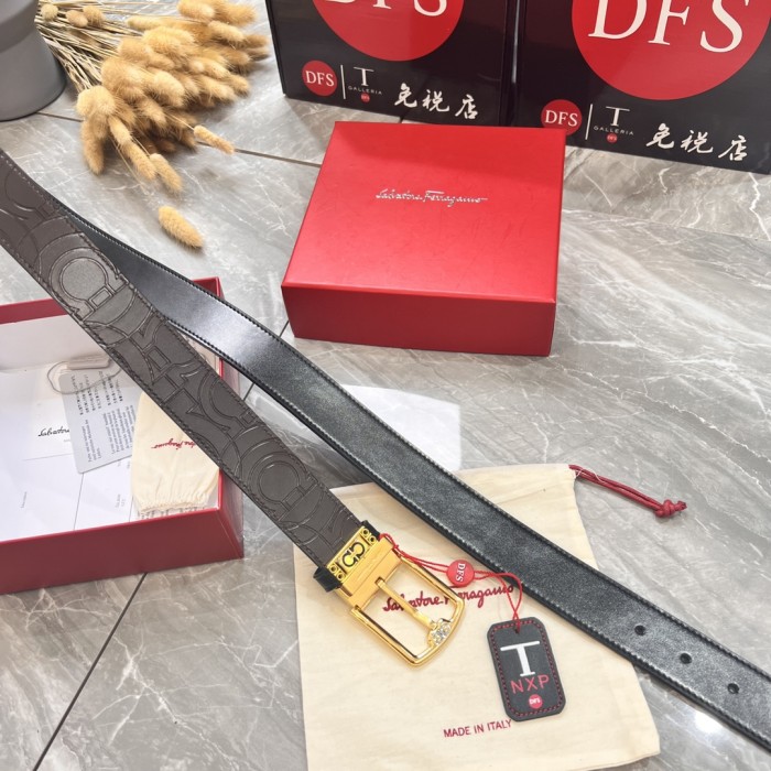 Streetwear Belt Ferragamo 319832 size:3.5cm