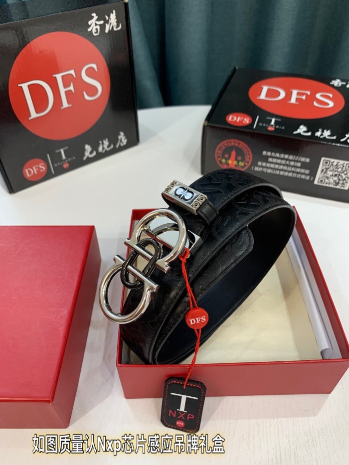 Streetwear Belt Ferragamo 319483 size:3.5cm