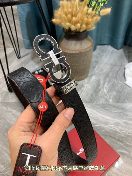 Streetwear Belt Ferragamo 319539 size:3.5cm