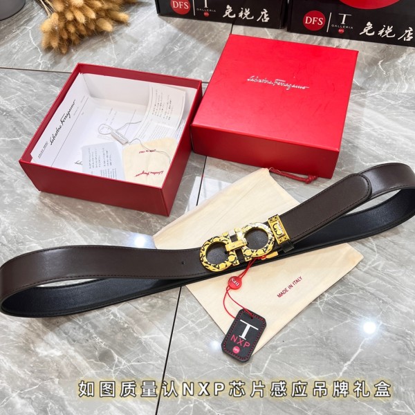 Streetwear Belt Ferragamo 319814 size:3.5cm