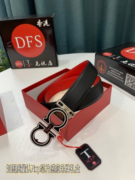 Streetwear Belt Ferragamo 319486 size:3.5cm