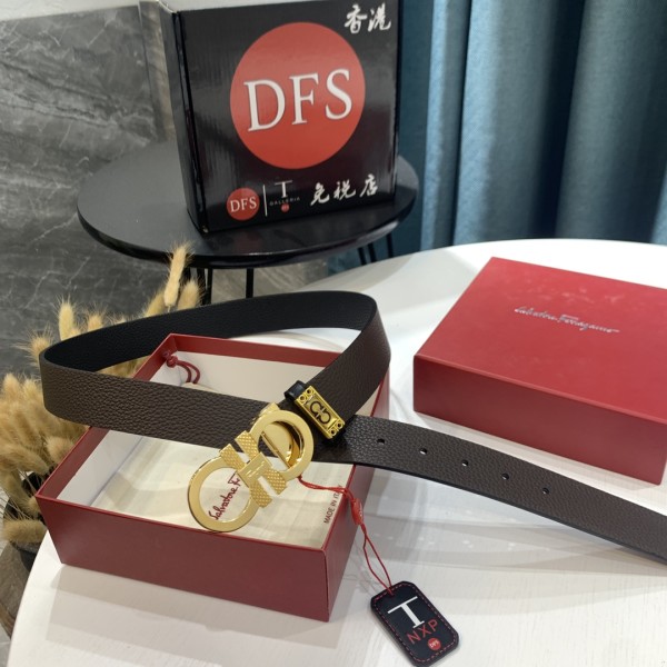 Streetwear Belt Ferragamo 319596 size:3.5cm