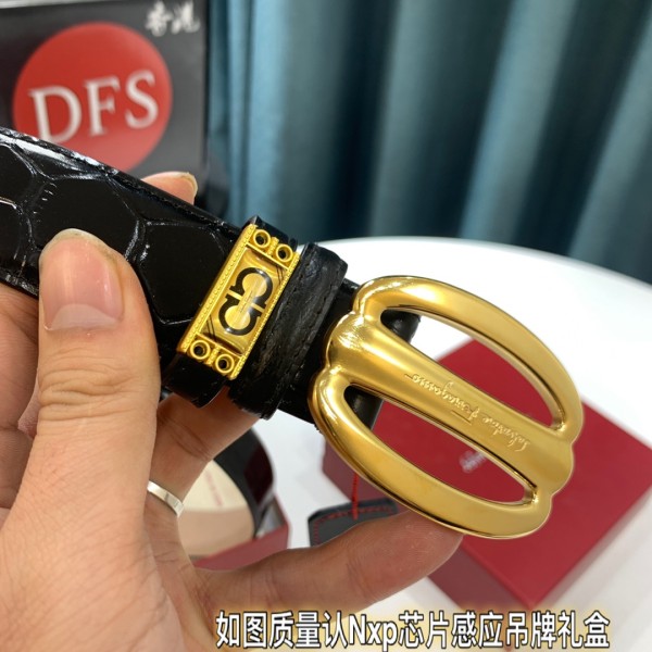 Streetwear Belt Ferragamo 319449 size:3.5cm