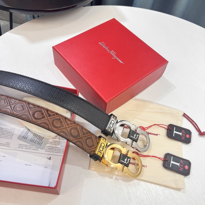 Streetwear Belt Ferragamo 319606 size:3.5cm