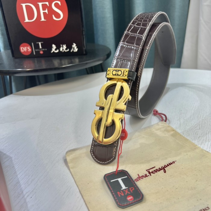 Streetwear Belt Ferragamo 319571 size:3.5cm