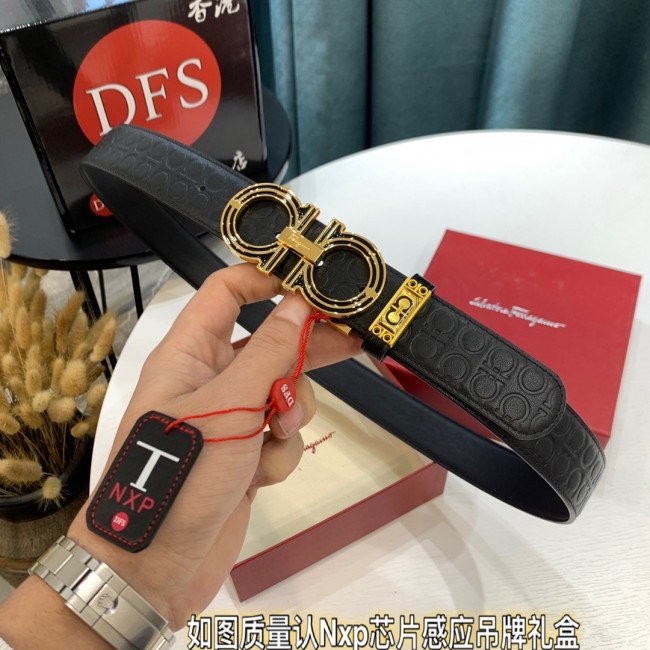 Streetwear Belt Ferragamo 319637 size:3.5cm