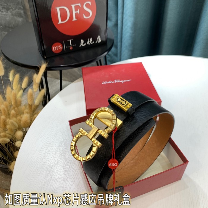 Streetwear Belt Ferragamo 319444 size:3.5cm