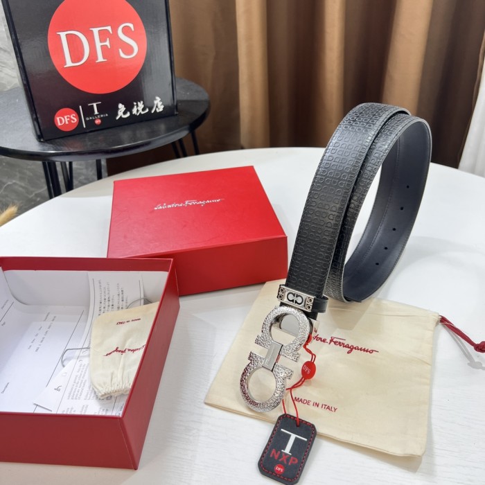 Streetwear Belt Ferragamo 319661 size:3.5cm