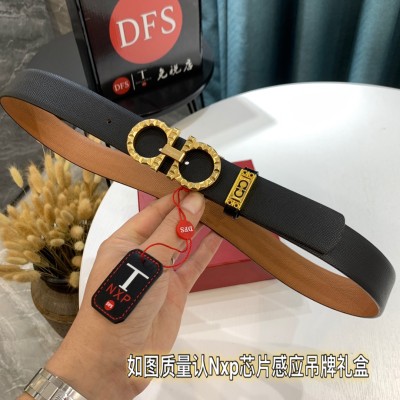 Streetwear Belt Ferragamo 319444 size:3.5cm