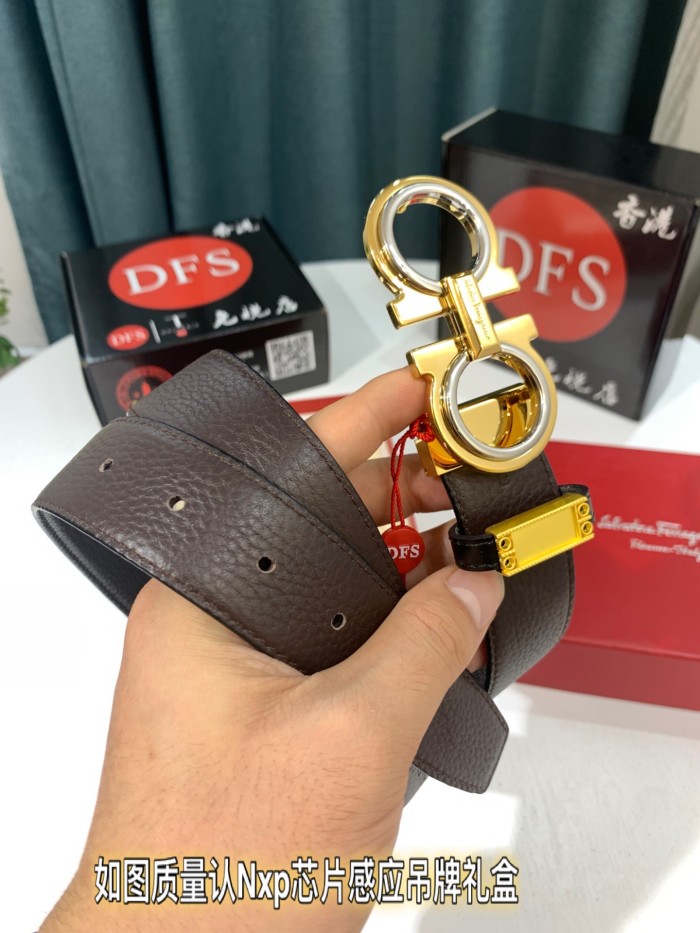 Streetwear Belt Ferragamo 319523 size:3.5cm